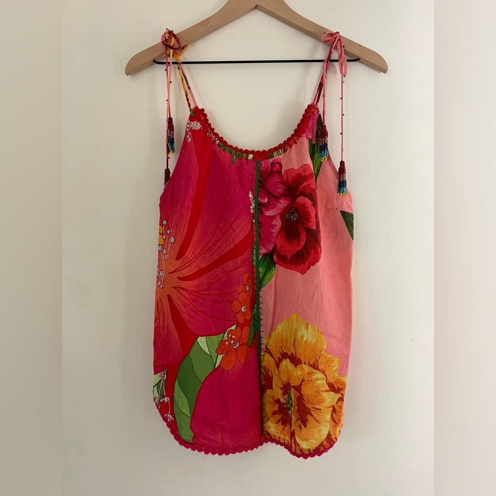 Farm Rio Embroidered Top